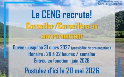 Offre d’emploi : Conseiller.ère en environnement